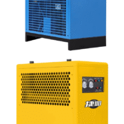 Refrigerated dryer is used to obtain low temperature dry air